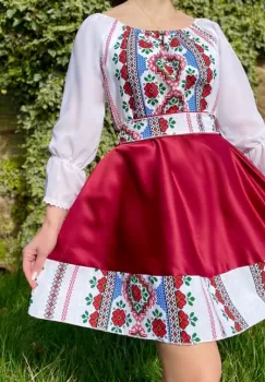 Rochie Traditionala stilizata Leonora 3 imagine