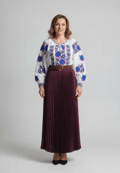 Set traditional format din ie traditionala, fusta plisata si curea 174 imagine
