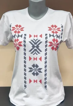 Tricou cu imprimeu traditional Alexis 11 imagine