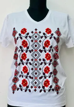 Tricou cu imprimeu traditional Alexis 7 imagine