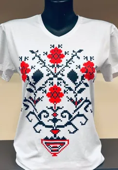 Tricou cu imprimeu traditional Alexis 8 imagine