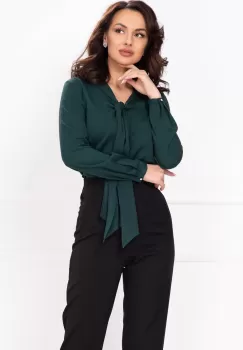 Bluza dama InPuff verde din vascoza imagine