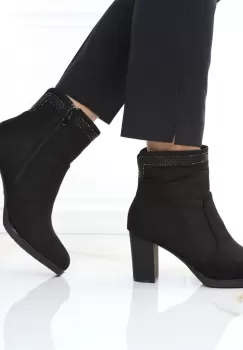 Botine negre Giuliana imagine