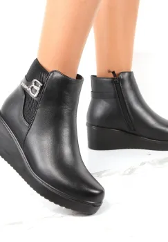 Botine negre Yaren imagine