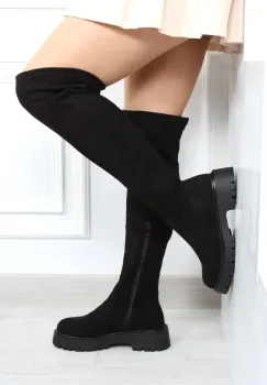 Cizme piele ecologica intoarsa Oriana imagine