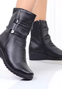 Cizme scurte imblanite Viona imagine