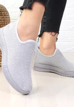 Espadrile gri talpa joasa Abina imagine