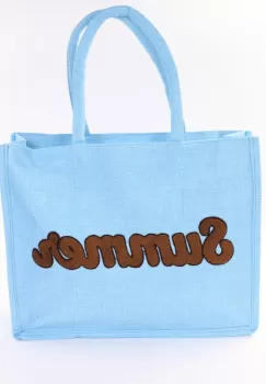 Geanta blue de plaja Sumina imagine