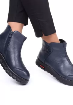 Ghete piele ecologica bleumarin Derina imagine