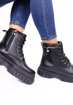 Ghete piele ecologica negre Sauva imagine