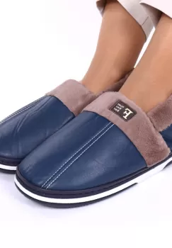 Mocasini de casa bleumarin Luna imagine