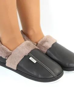 Mocasini negri imblaniti Ria imagine