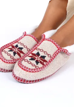 Mocasini rosii imblaniti Zena imagine