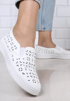 Pantofi albi perforati Guzel imagine