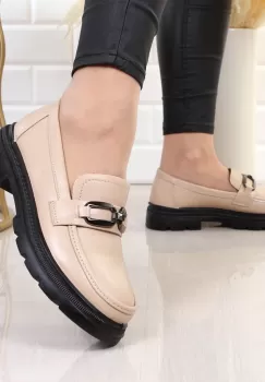 Pantofi bej usori Zamora imagine