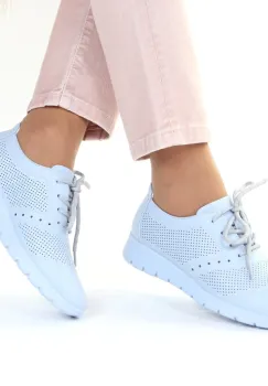 Pantofi blue perforati Keilani imagine