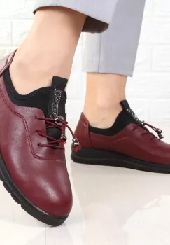 Pantofi bordo usori Ariola imagine