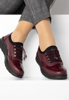Pantofi bordo usori Etiora imagine