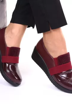 Pantofi bordo usori Melba imagine