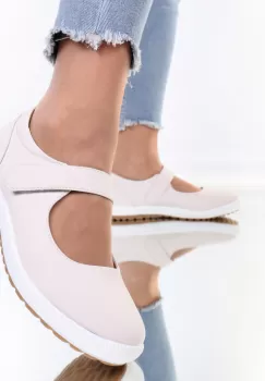 Pantofi comozi Luiza crem imagine