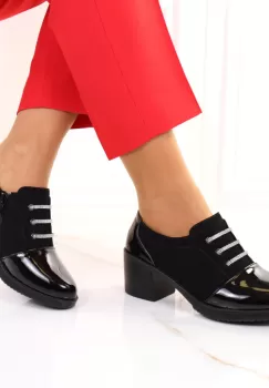 Pantofi cu toc patrat Azera imagine