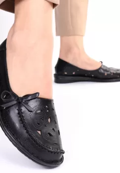 Pantofi negri comozi Ester imagine