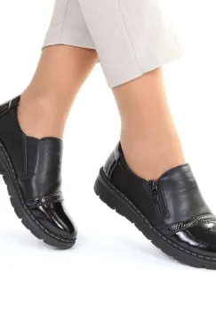 Pantofi negri cu talpa joasa Maelis imagine