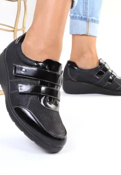Pantofi negri usori Lyza imagine