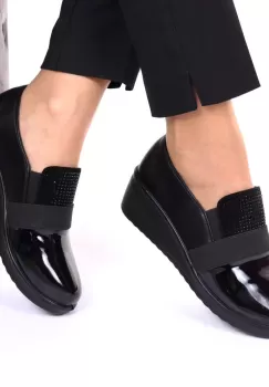 Pantofi negri usori Melba imagine