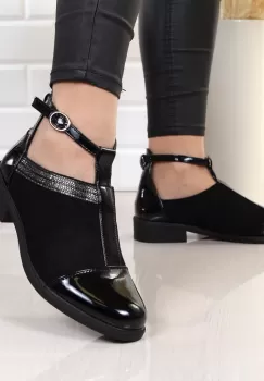 Pantofi usori piele ecologica intoarsa Zalya imagine