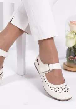 Pantofi usori Steliana crem imagine