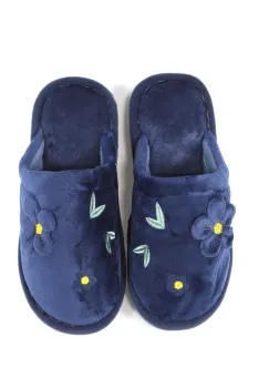 Papuci bleumarin de casa Esera imagine