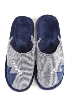 Papuci bleumarin de casa Meina imagine