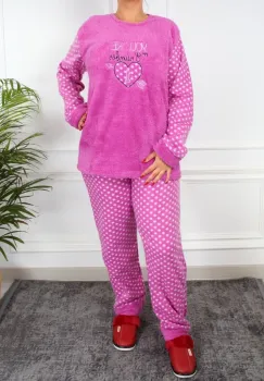 Pijama mov pufoasa Isolde imagine