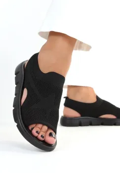 Sandale negre usoare Teona imagine