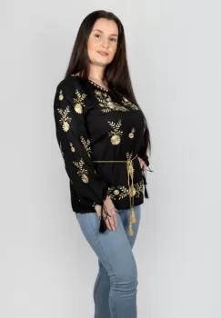 Bluza brodata Madelin 5 imagine