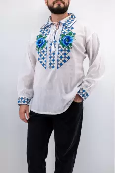 Camasa traditionala cu Maci 5 imagine