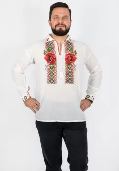 Camasa traditionala cu Maci 8 imagine
