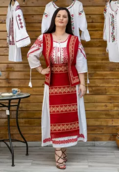 Costum Rochie Vesta Brau si 2 Fote imagine