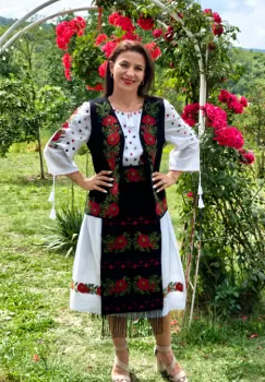 Costum Rochie Vesta Brau si 2 Fote Minodora imagine