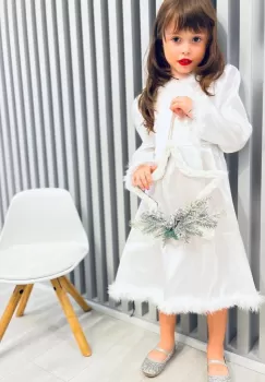 Rochie Alba ca Zapada 2 imagine