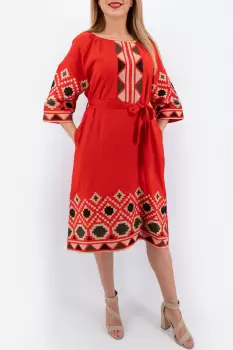 Rochie brodata Adelina imagine