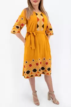 Rochie brodata Adelina 2 imagine