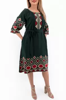 Rochie brodata Adelina 3 imagine