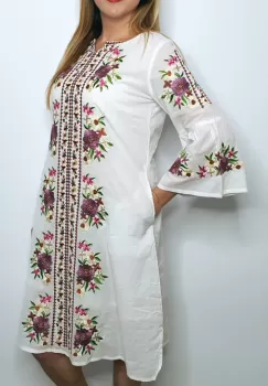 Rochie brodata Zenovia 2 imagine