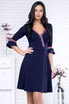 Rochie cu motive traditionale Aurelia imagine