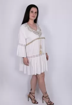 Rochie de plaja cu dantela imagine