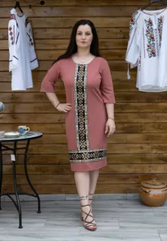 Rochie Stilizata cu Motive Traditionale Izabela 20 imagine