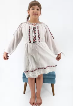 Rochie traditionala fetite Ada 2 imagine