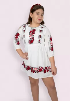 Rochie traditionala fetite Alberta 3 imagine